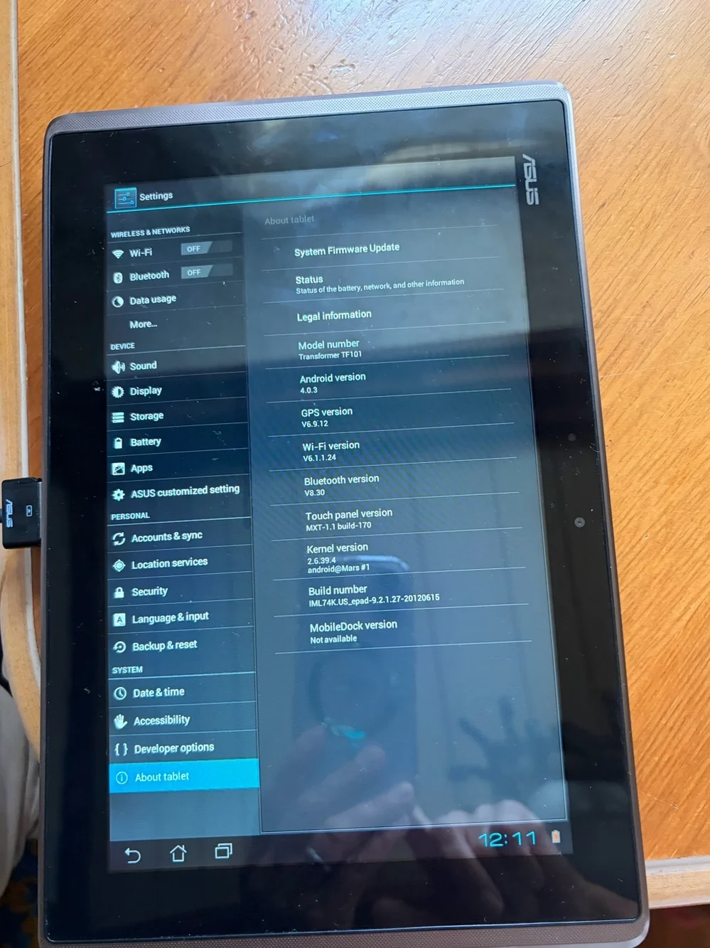 ASUS Eee Pad Transformer TF101 - 16GB Tablet (No Keyboard Dock)